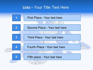 Text Group Service PowerPoint Template