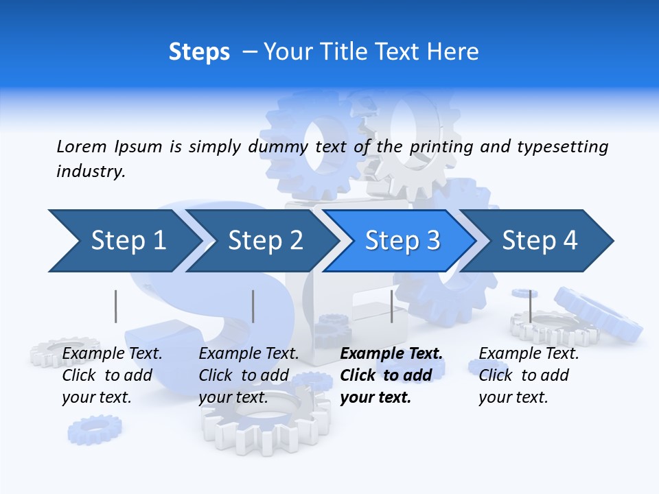 Text Group Service PowerPoint Template