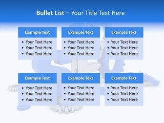 Text Group Service PowerPoint Template