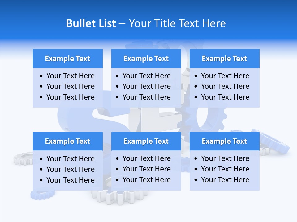 Text Group Service PowerPoint Template