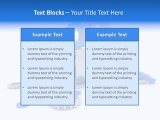 Text Group Service PowerPoint Template
