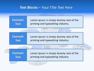Text Group Service PowerPoint Template