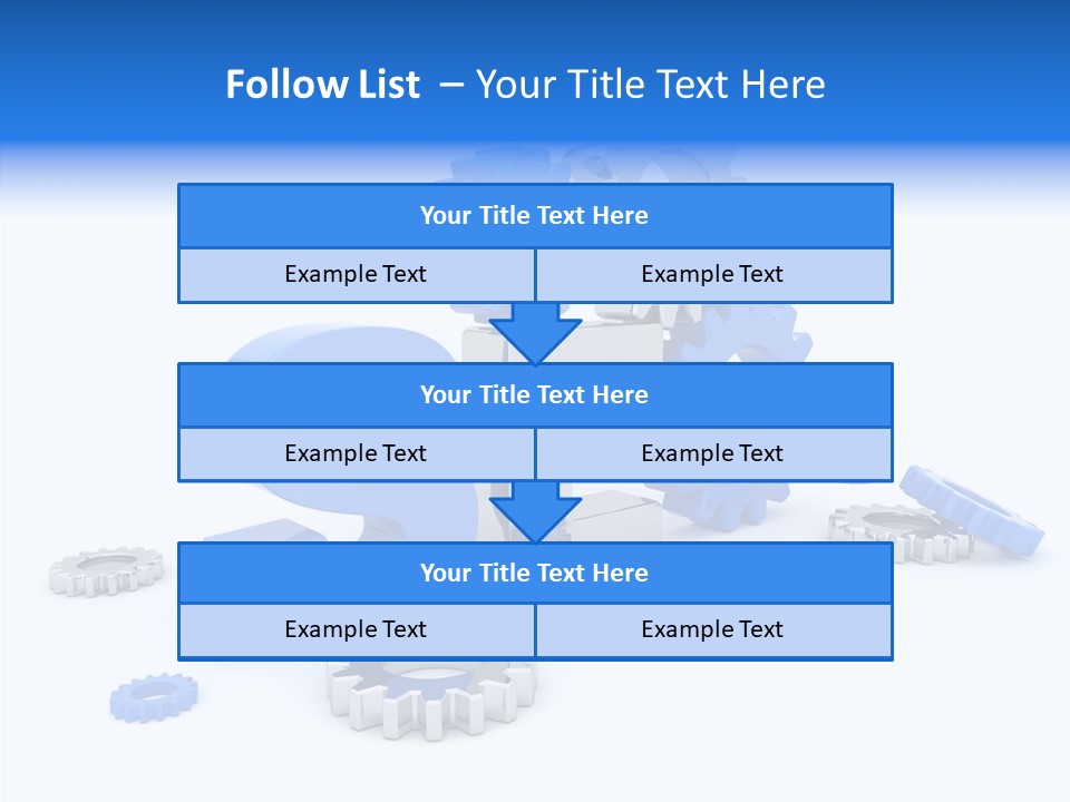 Text Group Service PowerPoint Template