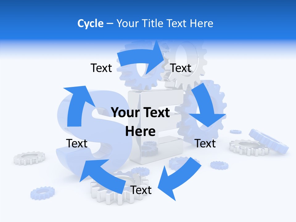 Text Group Service PowerPoint Template