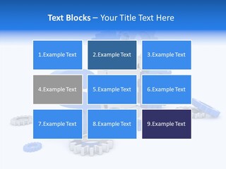 Text Group Service PowerPoint Template
