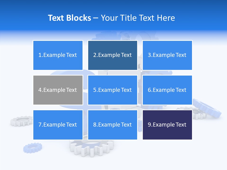 Text Group Service PowerPoint Template