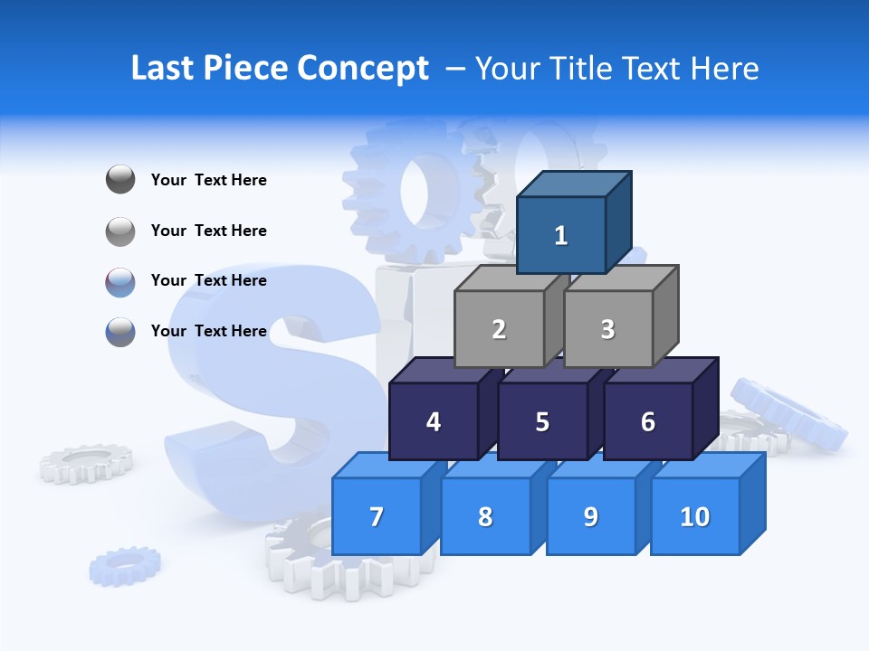 Text Group Service PowerPoint Template