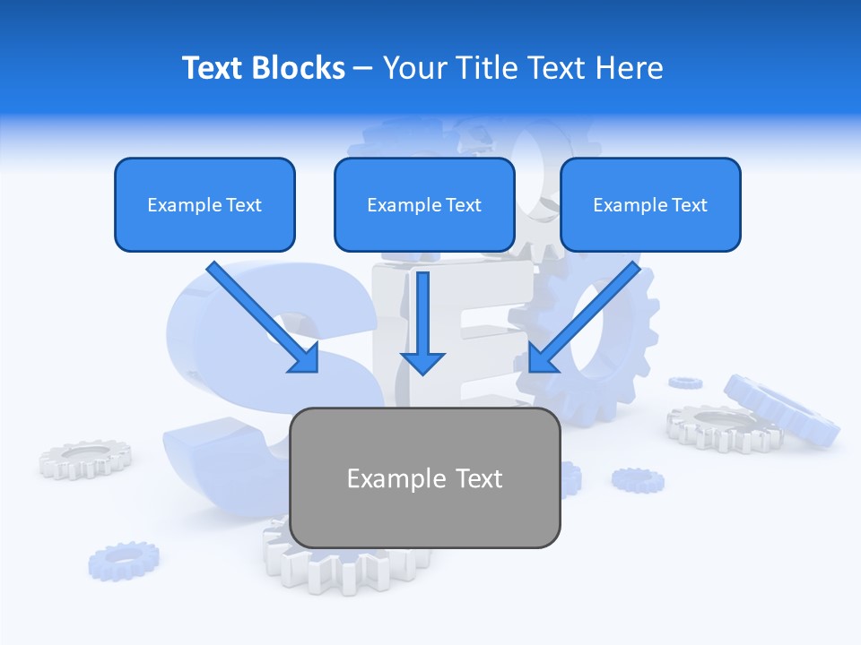 Text Group Service PowerPoint Template