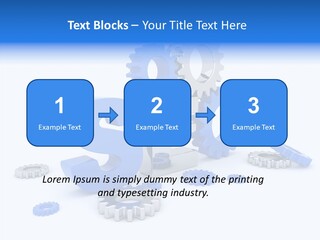 Text Group Service PowerPoint Template