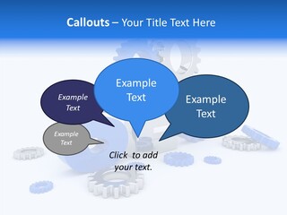 Text Group Service PowerPoint Template