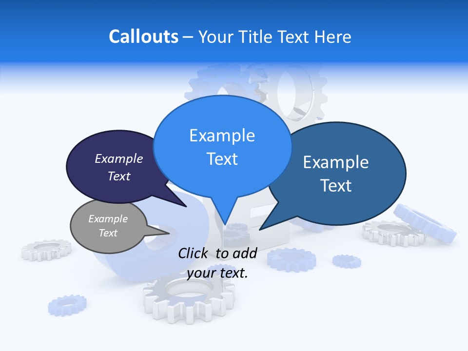 Text Group Service PowerPoint Template