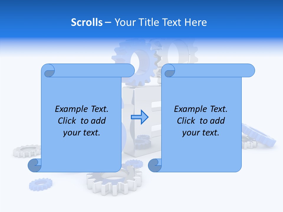Text Group Service PowerPoint Template