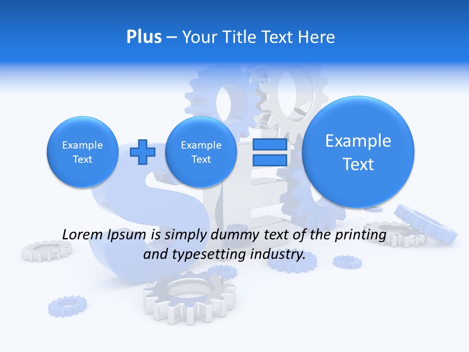 Text Group Service PowerPoint Template