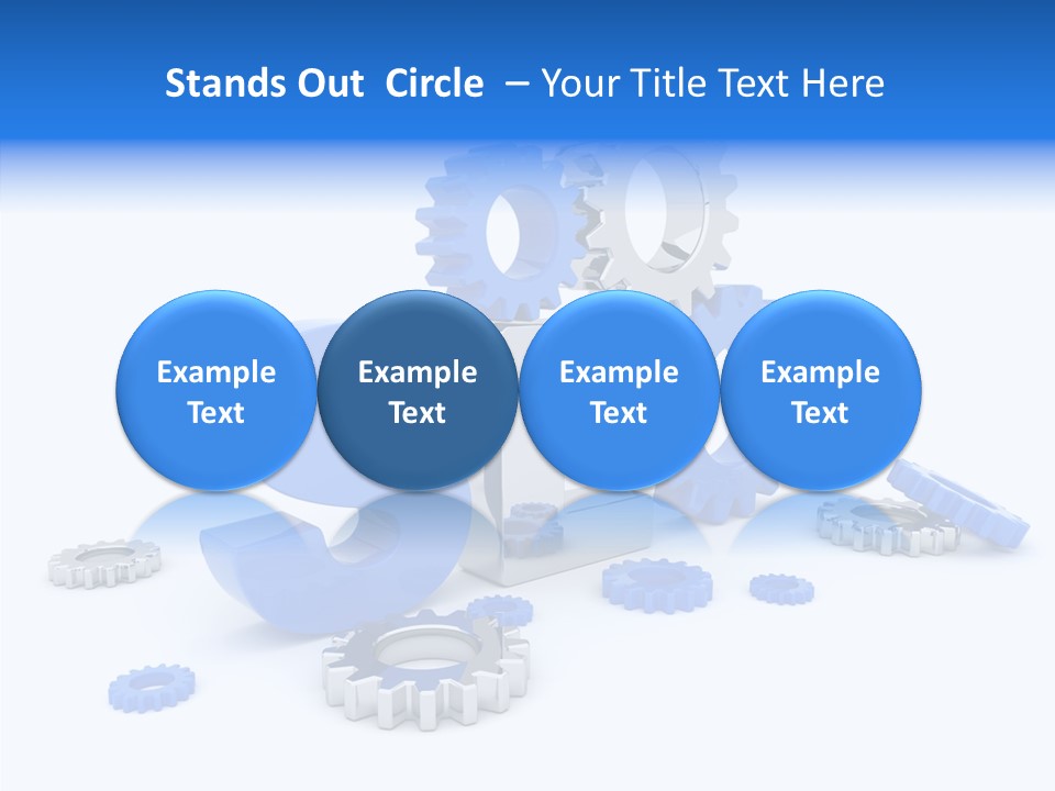 Text Group Service PowerPoint Template