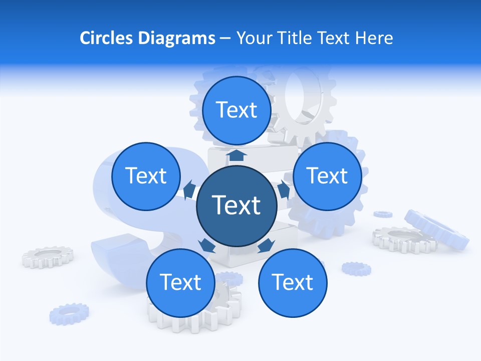 Text Group Service PowerPoint Template
