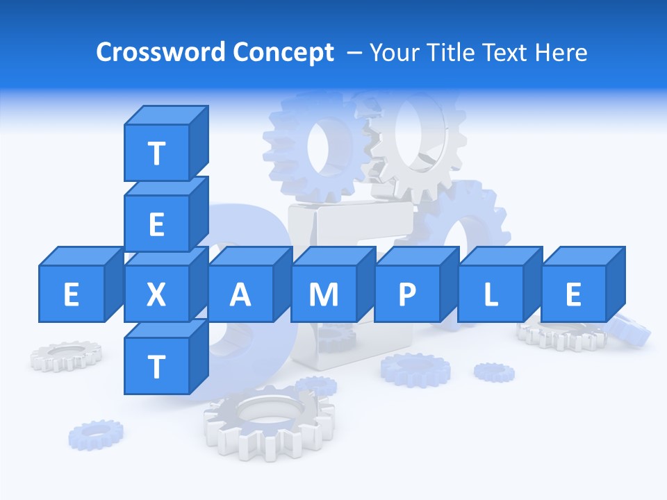 Text Group Service PowerPoint Template