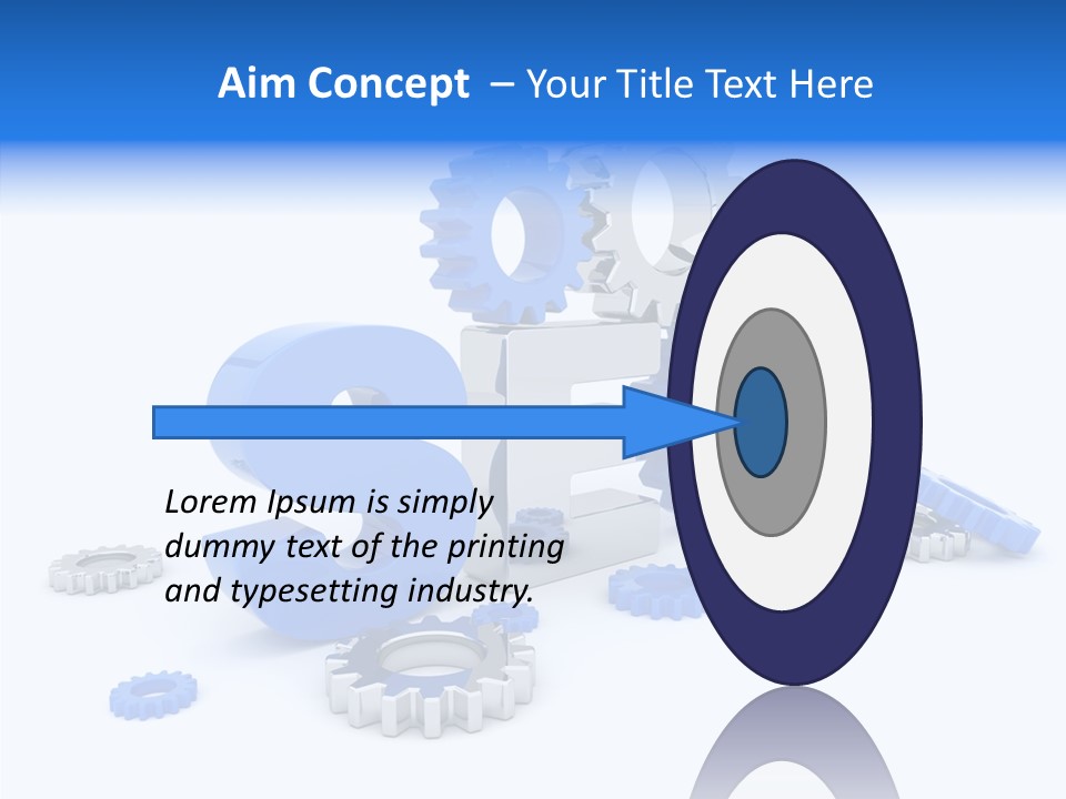 Text Group Service PowerPoint Template