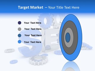 Text Group Service PowerPoint Template