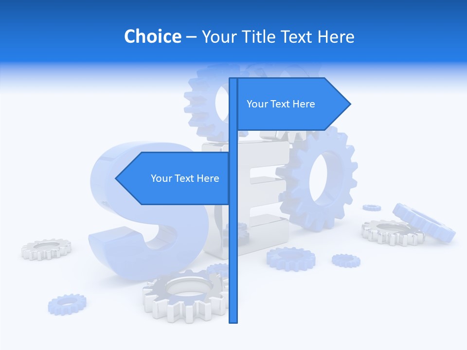 Text Group Service PowerPoint Template