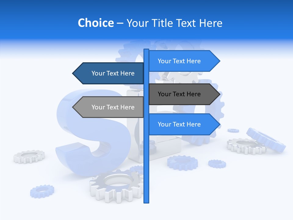 Text Group Service PowerPoint Template