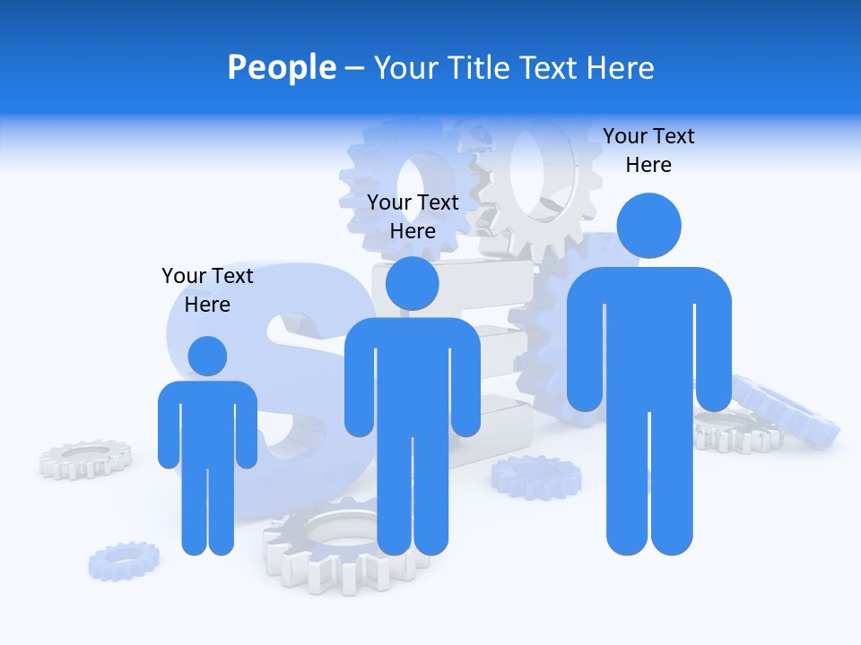 Text Group Service PowerPoint Template