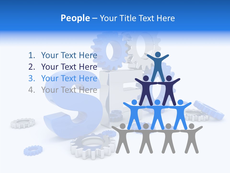 Text Group Service PowerPoint Template