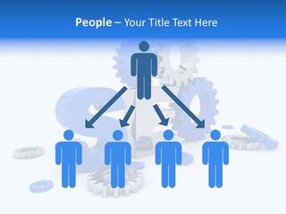 Text Group Service PowerPoint Template