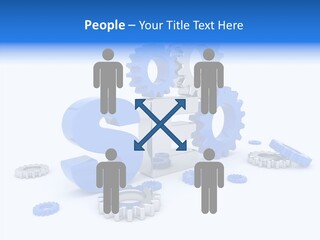 Text Group Service PowerPoint Template