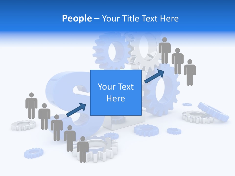 Text Group Service PowerPoint Template