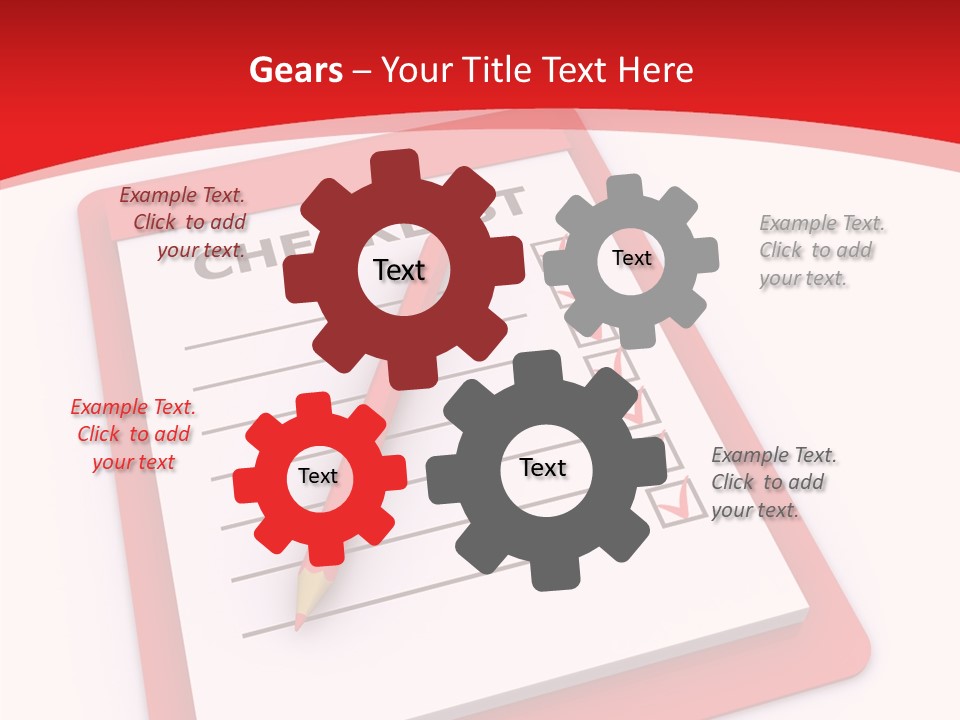 Gold Leather Letters PowerPoint Template