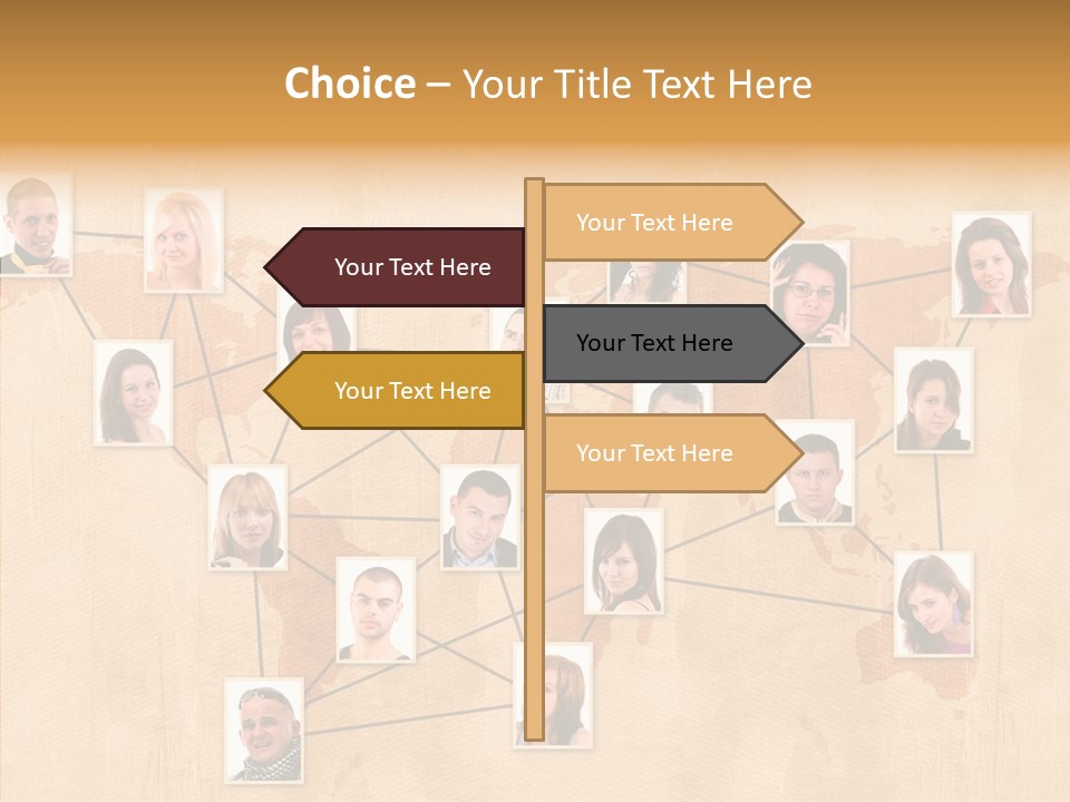 Media Contact Online PowerPoint Template