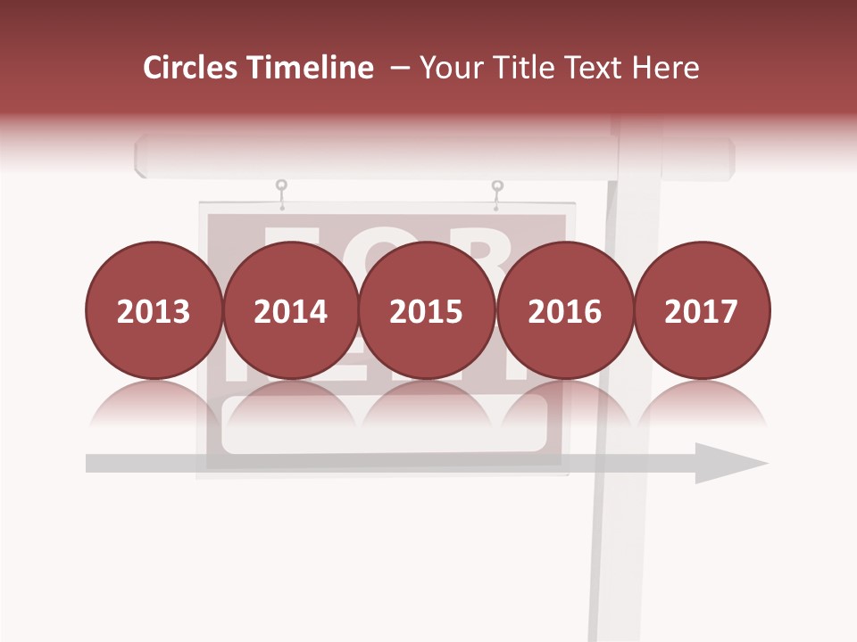 House For Rent For Rent Real Estate Sign PowerPoint Template