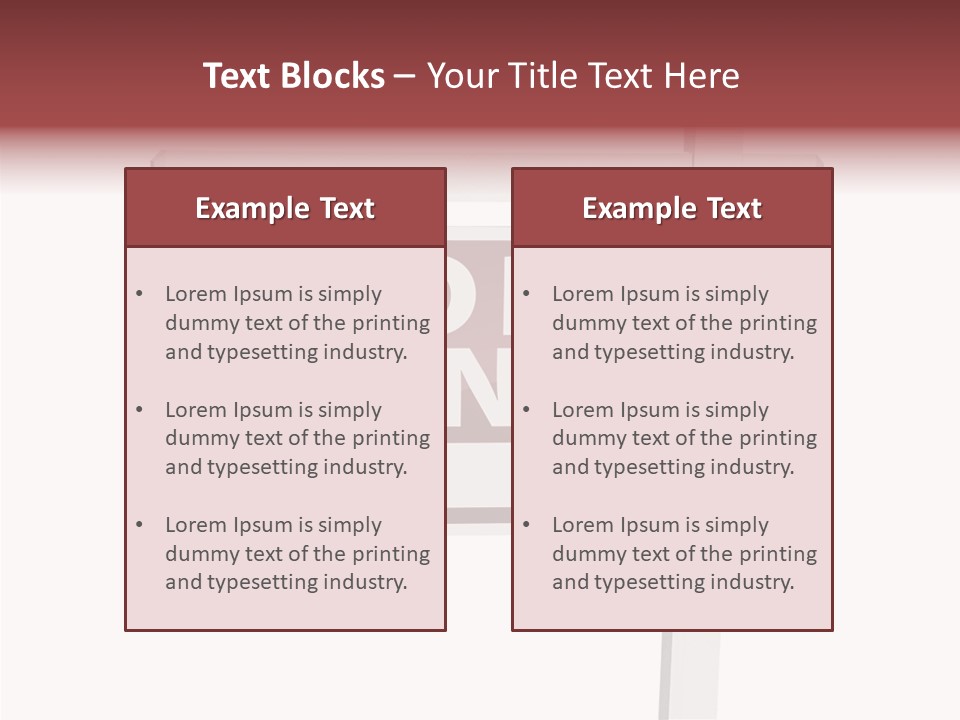House For Rent For Rent Real Estate Sign PowerPoint Template