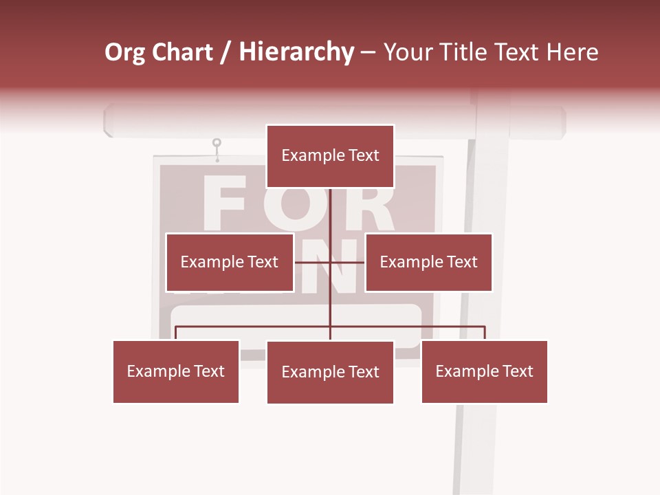 House For Rent For Rent Real Estate Sign PowerPoint Template