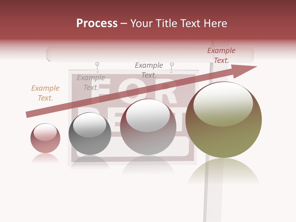 House For Rent For Rent Real Estate Sign PowerPoint Template