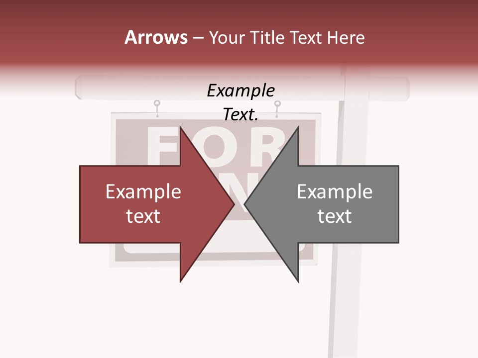 House For Rent For Rent Real Estate Sign PowerPoint Template