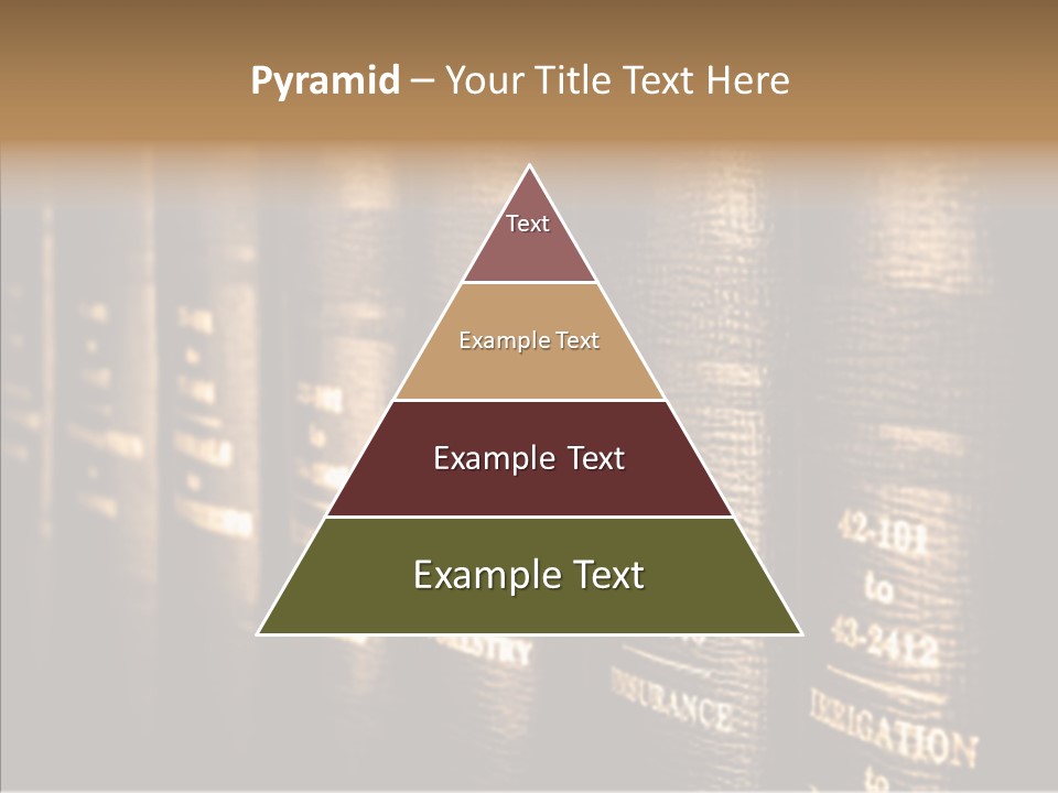 Gold Leather Letters PowerPoint Template