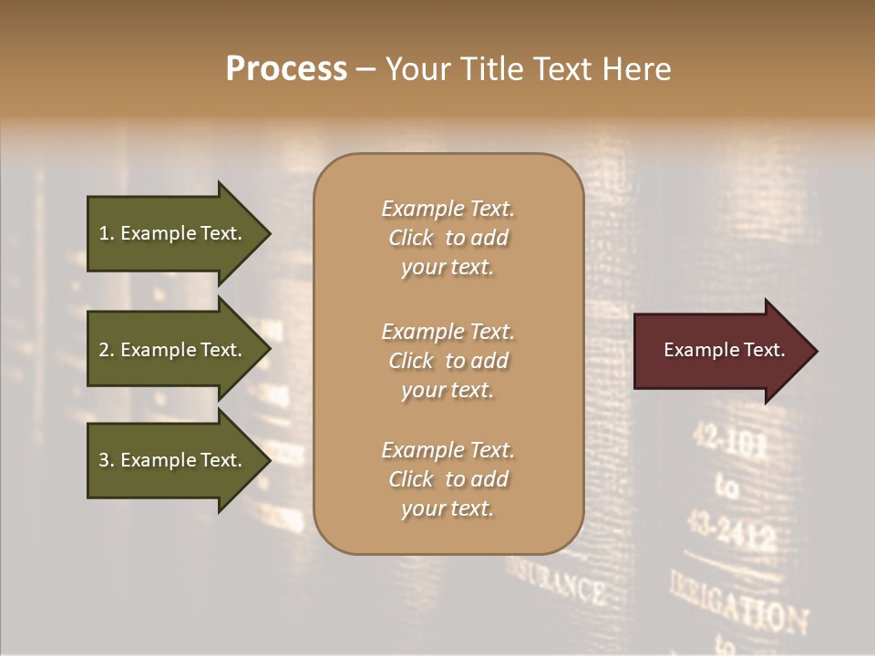 Gold Leather Letters PowerPoint Template