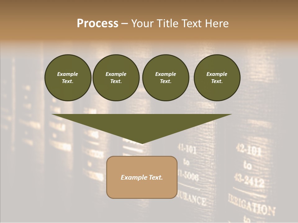 Gold Leather Letters PowerPoint Template