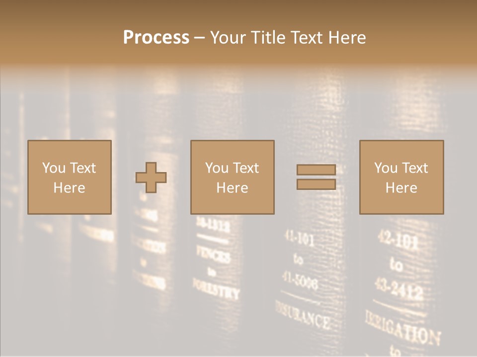 Gold Leather Letters PowerPoint Template