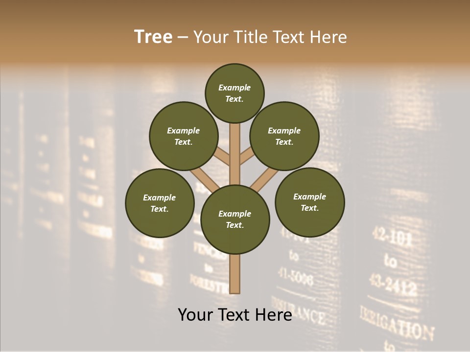 Gold Leather Letters PowerPoint Template