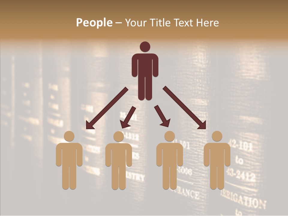 Gold Leather Letters PowerPoint Template