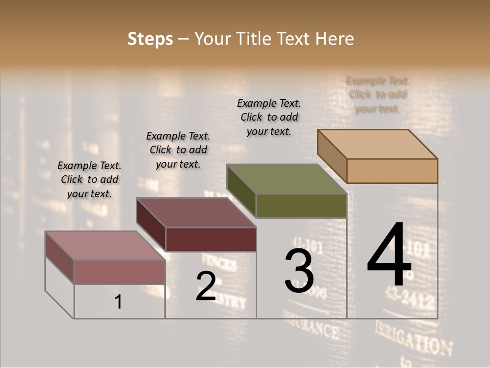 Gold Leather Letters PowerPoint Template