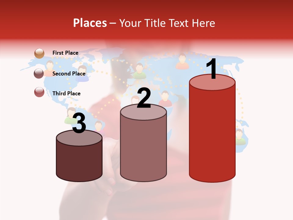 Man Friend Button PowerPoint Template