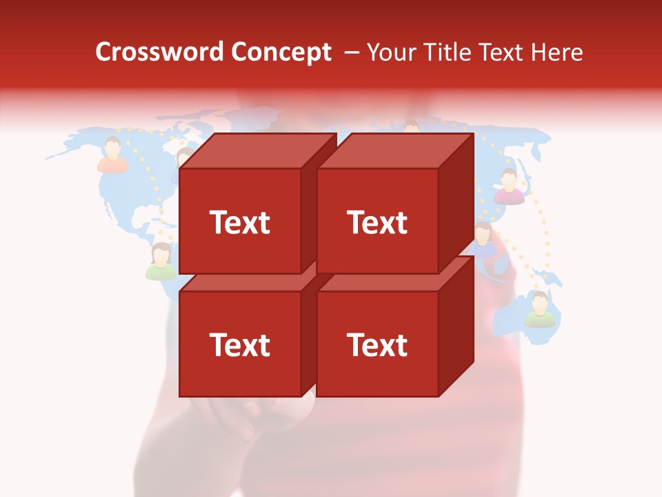 Man Friend Button PowerPoint Template