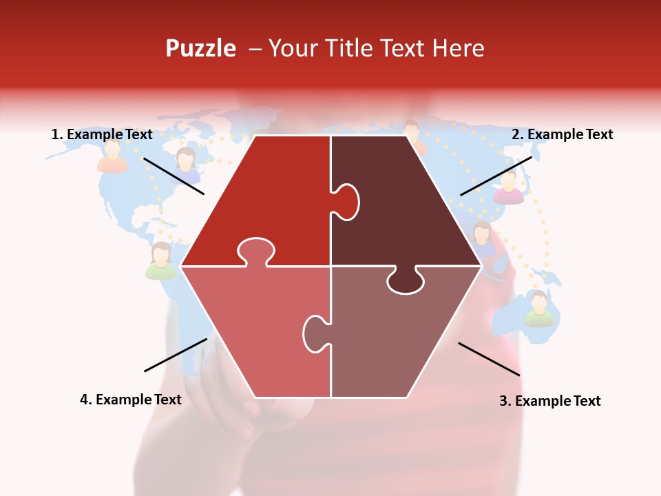 Man Friend Button PowerPoint Template