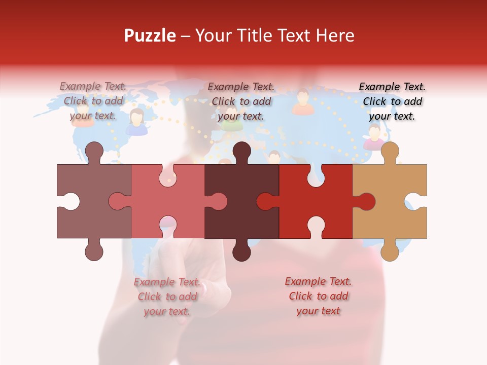 Man Friend Button PowerPoint Template