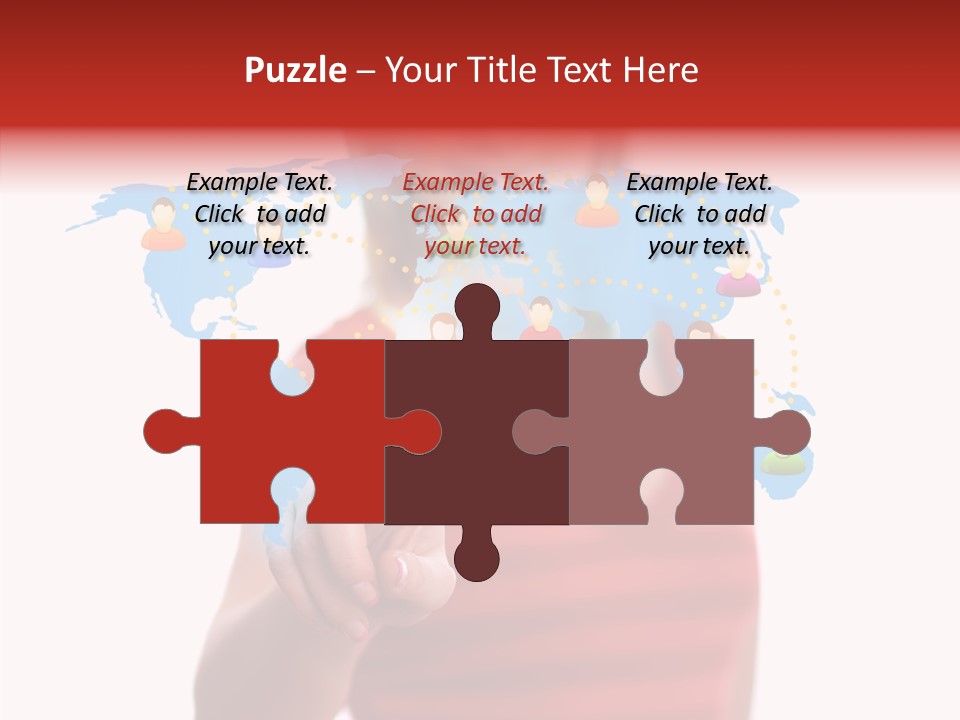 Man Friend Button PowerPoint Template