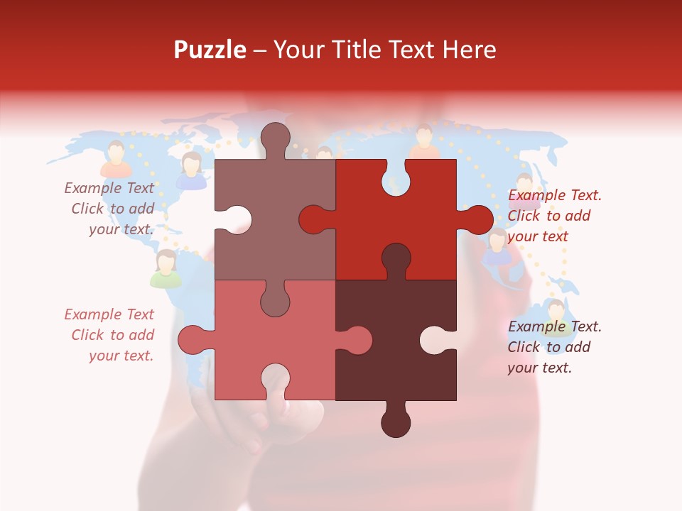 Man Friend Button PowerPoint Template