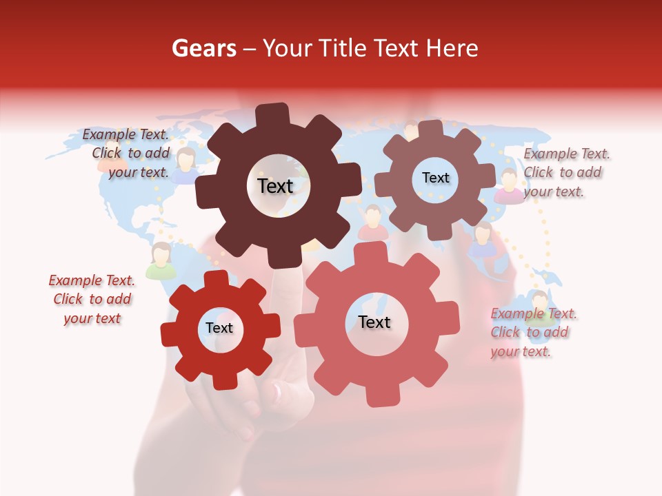 Man Friend Button PowerPoint Template